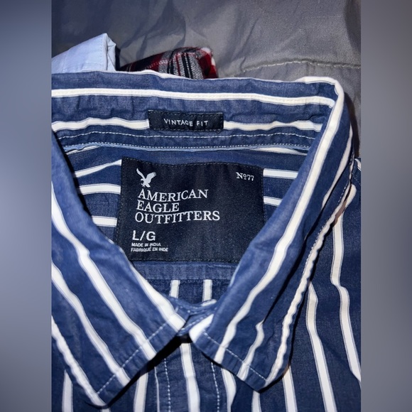 Abercrombie & Fitch Men’s Striped Button Up - Picture 3 of 5